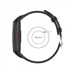 Ανταλλακτικό λουράκι Quickfit Genuine Leather Honor Band 6 Black