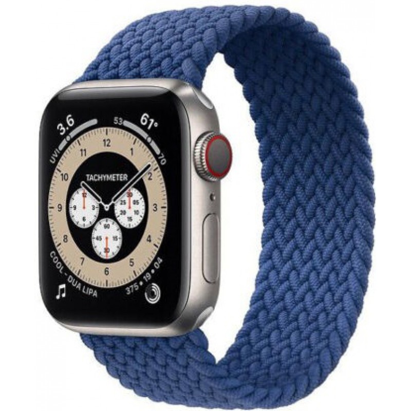 Ανταλλακτικό λουράκι QuickFit Apple Watch 1/2/3/4/5/6/SE/7/8 (42/44/45/49mm) Braided Loop Blue
