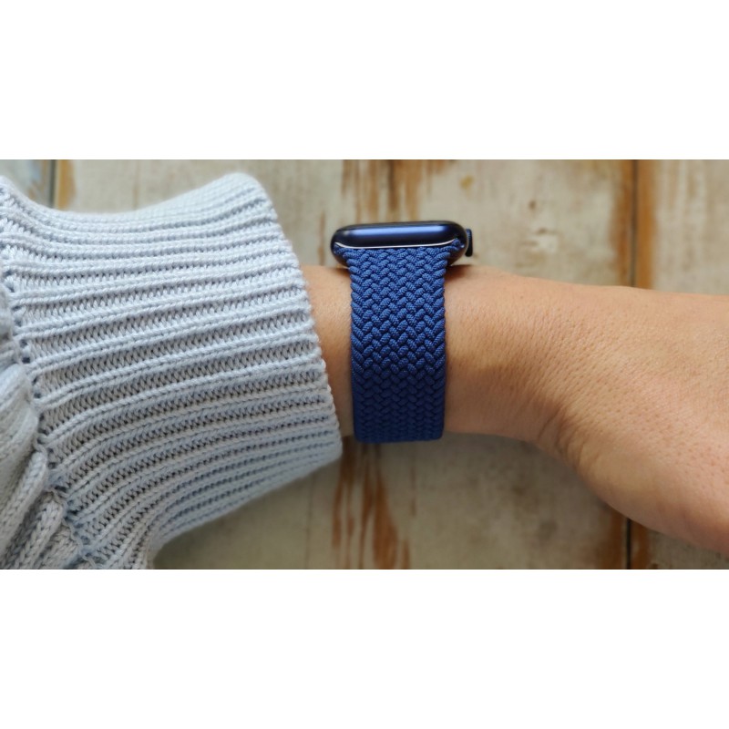 Ανταλλακτικό λουράκι QuickFit Apple Watch 1/2/3/4/5/6/SE/7/8 (42/44/45/49mm) Braided Loop Blue