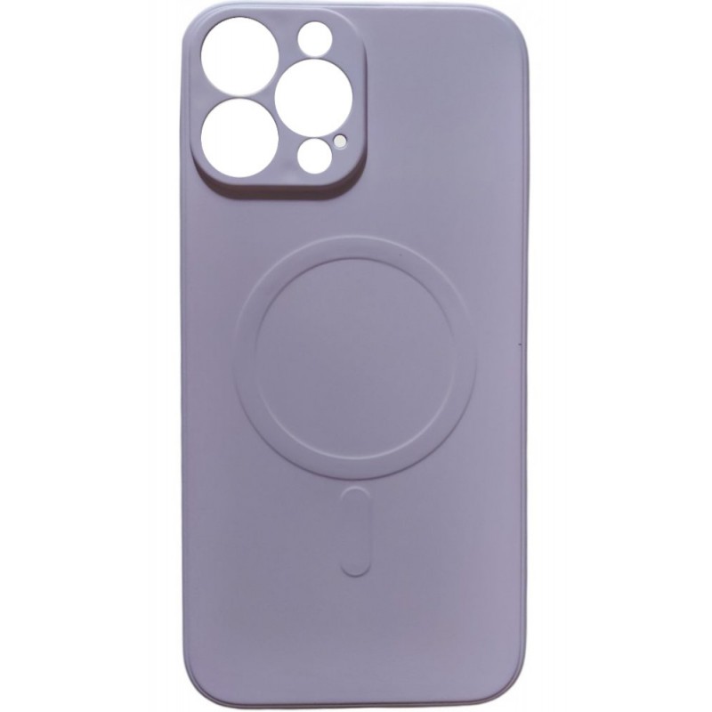 Θήκη Real Smooth Silicone Magsafe Apple iPhone 13 Pro (6.1") Purple 
