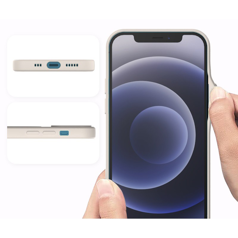 Θήκη Real Smooth Silicone Magsafe Apple iPhone 13 Pro (6.1") Navy Blue