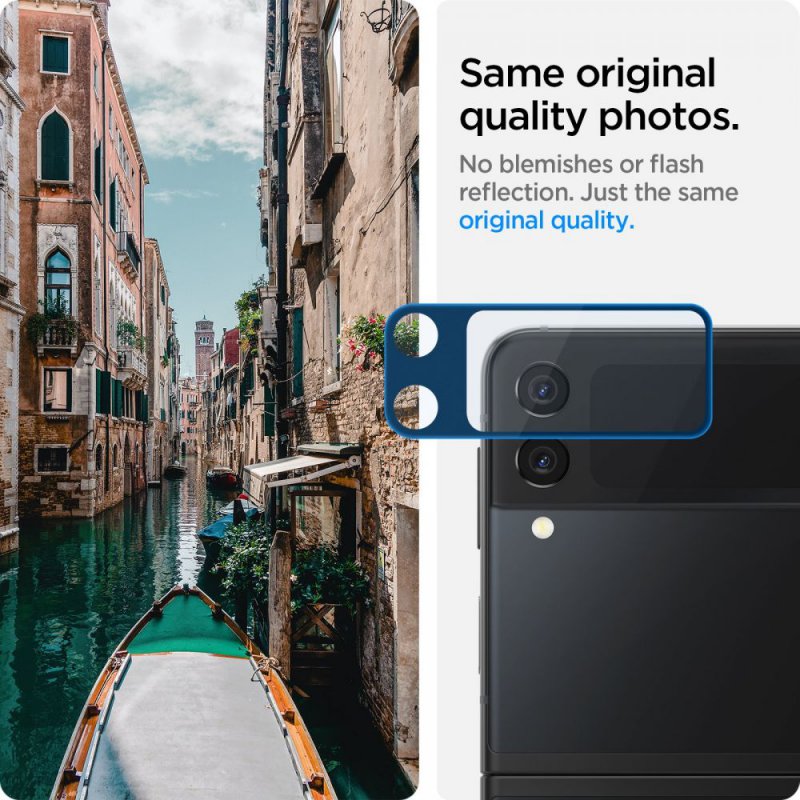 Γυαλί Προστασίας Spigen Glass FC & Hinge Film Samsung Galaxy Z Flip3 5G SM- F711B Full Screen Cover Black (AGL03155)