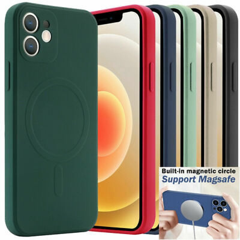Θήκη Real Smooth Silicone Magsafe Apple iPhone 13 (6.1") Light Green