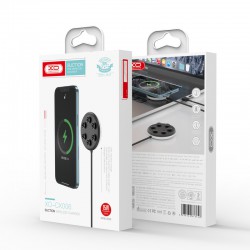 Ασύρματος Φορτιστής XO Wireless Charging Pad With Suction Cup Function 15W Black (CX006)