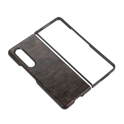 Θήκη PC & PU Leather & Velvet Pouch Samsung Galaxy Z Fold3 5G SM-F926 Dark Brown