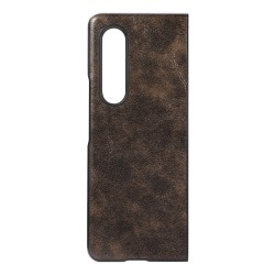 Θήκη PC & PU Leather & Velvet Pouch Samsung Galaxy Z Fold3 5G SM-F926 Dark Brown