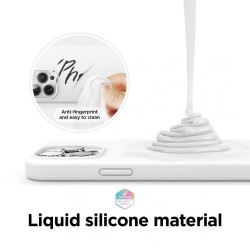Θήκη Real Smooth Silicone Apple iPhone 13 Pro (6.1") White