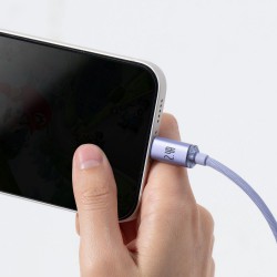 Καλώδιο Data Baseus Crystal Shine USB to Lightning 1.2m Purple (CAJY000005)