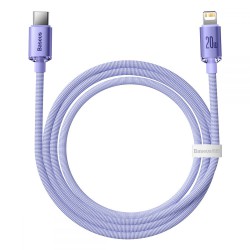 Καλώδιο Data Baseus Crystal Shine Type-C to Lightning 120cm Purple (CAJY000005)