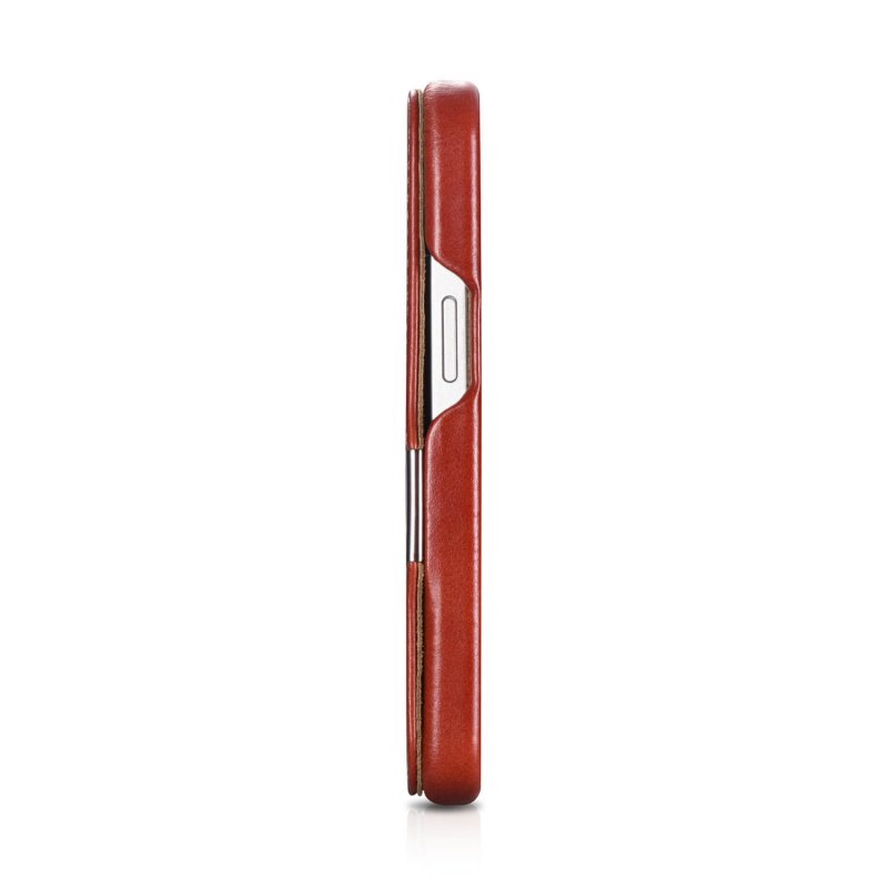 Θήκη iCarer Leather Wallet Apple iPhone 12 Pro Max (6.7″) Side-Open Red