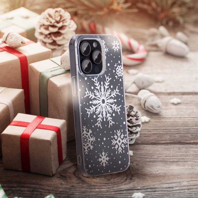 Θήκη TPU Forcell Winter Apple iPhone 13 Pro (6.1") Snowstorm Clear