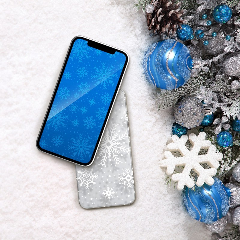 Θήκη TPU Forcell Winter Apple iPhone 13 Pro (6.1") Snowstorm Clear