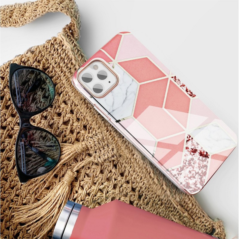 Θήκη TPU Forcell Marble Cosmo Apple iPhone 12 Mini (5.4") Pink