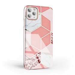 Θήκη TPU Forcell Marble Cosmo Apple iPhone 12 Mini (5.4") Pink