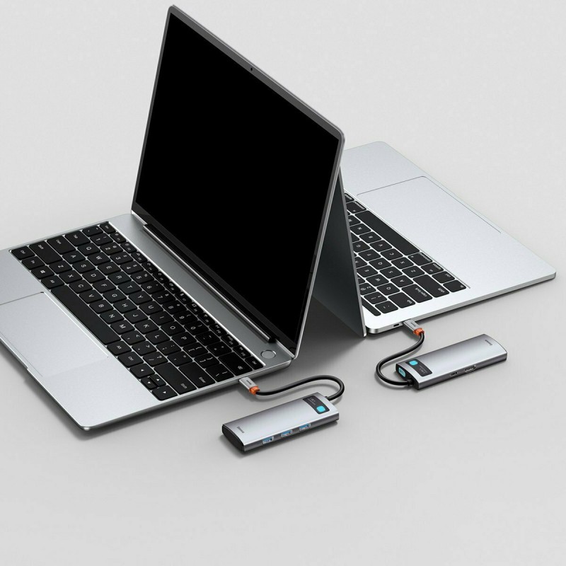 Αντάπτορας Baseus Multi-function Hub USB-C to 3xUSB + HDMI + USB-C for MacBook/PC Metal Gleam (CAHUB-CX0G) Αντάπτορας Baseus Multi-function Hub USB-C to 3xUSB + HDMI + USB-C for MacBook/PC Metal Gleam (CAHUB-CX0G)