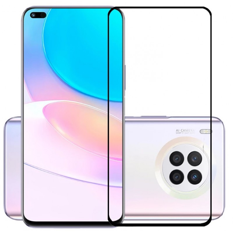 Γυαλί Προστασίας Huawei Nova 8i/Honor 50 Lite Full Cover Tempered Glass 9H Full Screen Cover AntiCrash / AntiShock Black