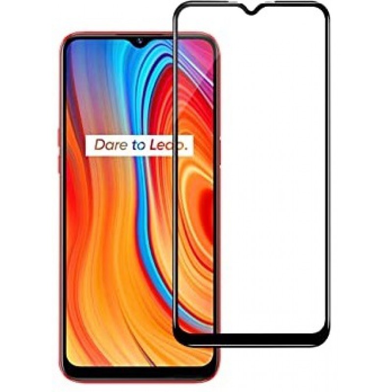 Γυαλί Προστασίας Realme C21Y/C25Y (2021) Full Cover Tempered Glass 9H Full Screen Cover AntiCrash / AntiShock Black