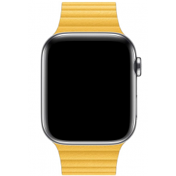 Ανταλλακτικό λουράκι Leather Loop Sport QuickFit Yellow για Samsung Galaxy Watch3(45mm)/Watch(46mm)/Huawei Watch 3 (46mm)/ Watch 3 Pro (48mm)/GT 2/Pro/Honor GS Pro/Amazfit GTR 3 (46mm)/GTR 3 Pro/GTR(47mm)/ Stratos 3(48mm) (22mm)
