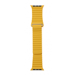Ανταλλακτικό λουράκι Leather Loop Sport QuickFit Yellow για Samsung Galaxy Watch3(45mm)/Watch(46mm)/Huawei Watch 3 (46mm)/ Watch 3 Pro (48mm)/GT 2/Pro/Honor GS Pro/Amazfit GTR 3 (46mm)/GTR 3 Pro/GTR(47mm)/ Stratos 3(48mm) (22mm)
