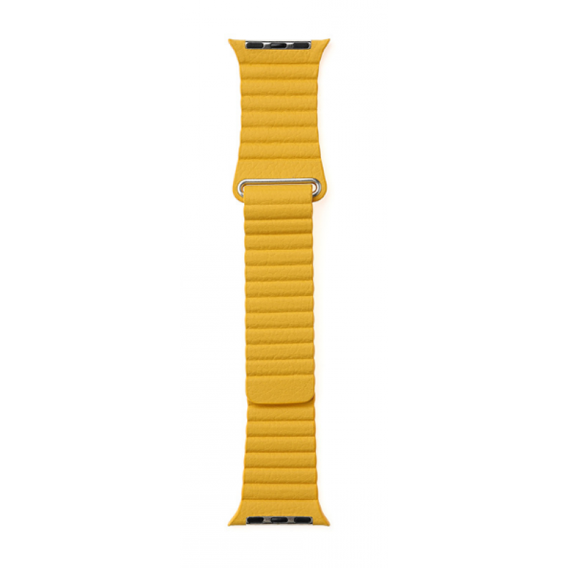 Ανταλλακτικό λουράκι Leather Loop Sport QuickFit Yellow για Samsung Galaxy Watch3(45mm)/Watch(46mm)/Huawei Watch 3 (46mm)/ Watch 3 Pro (48mm)/GT 2/Pro/Honor GS Pro/Amazfit GTR 3 (46mm)/GTR 3 Pro/GTR(47mm)/ Stratos 3(48mm) (22mm)