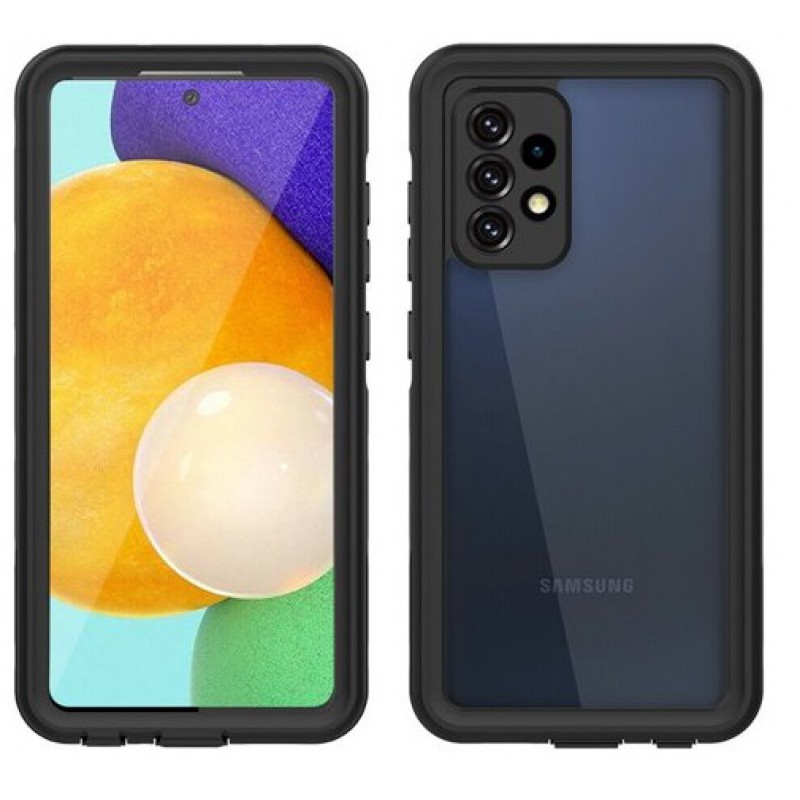 Αδιάβροχη θήκη Redpepper Samsung Galaxy A52/A52 5G SM-A525/SM-A526 Shockproof/Waterproof Black/Clear