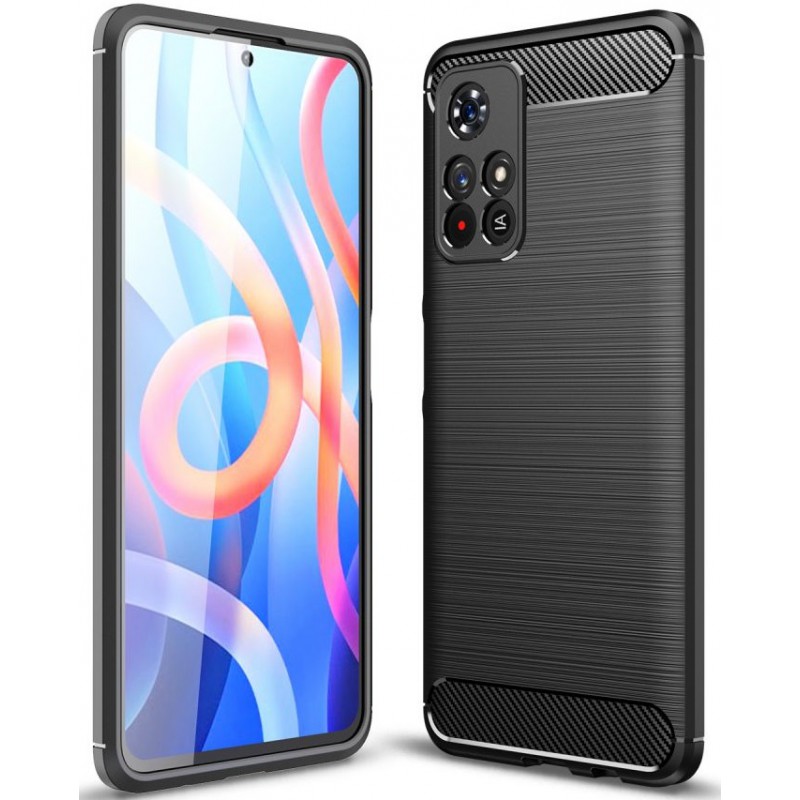Θήκη Tech-Protect TPU Carbon Fiber Brushed Xiaomi Note 11 5G/Note 11T 5G/Poco M4 Pro 5G Black Θήκη Tech-Protect TPU Carbon Fiber Brushed Xiaomi Note 11 5G/Note 11T 5G/Poco M4 Pro 5G Black