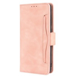 Θήκη Card Pocket Leather Wallet Samsung Galaxy A22 4G/M32 4G/M22 4G SM-A225/M325/M225F Pink