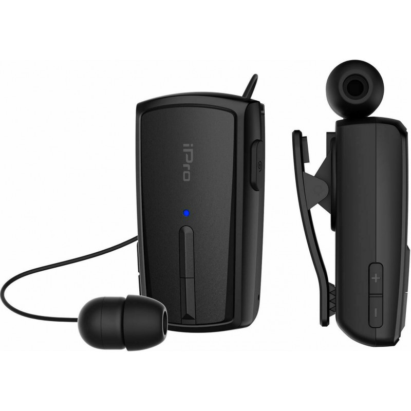 Ακουστικό Bluetooth iPro RH120 Retractable Black