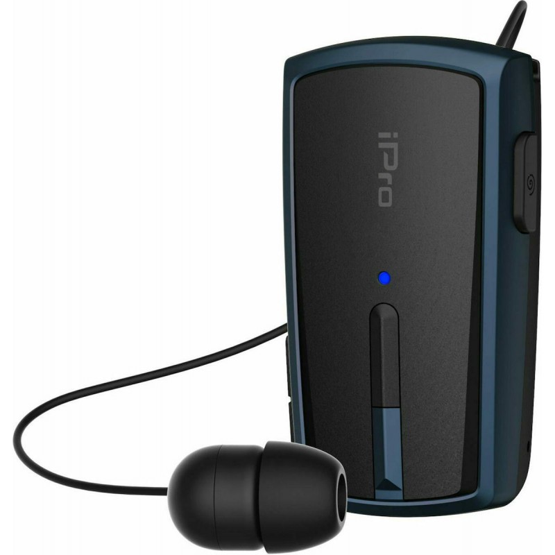 Ακουστικό Bluetooth iPro RH219s Retractable Black/Blue