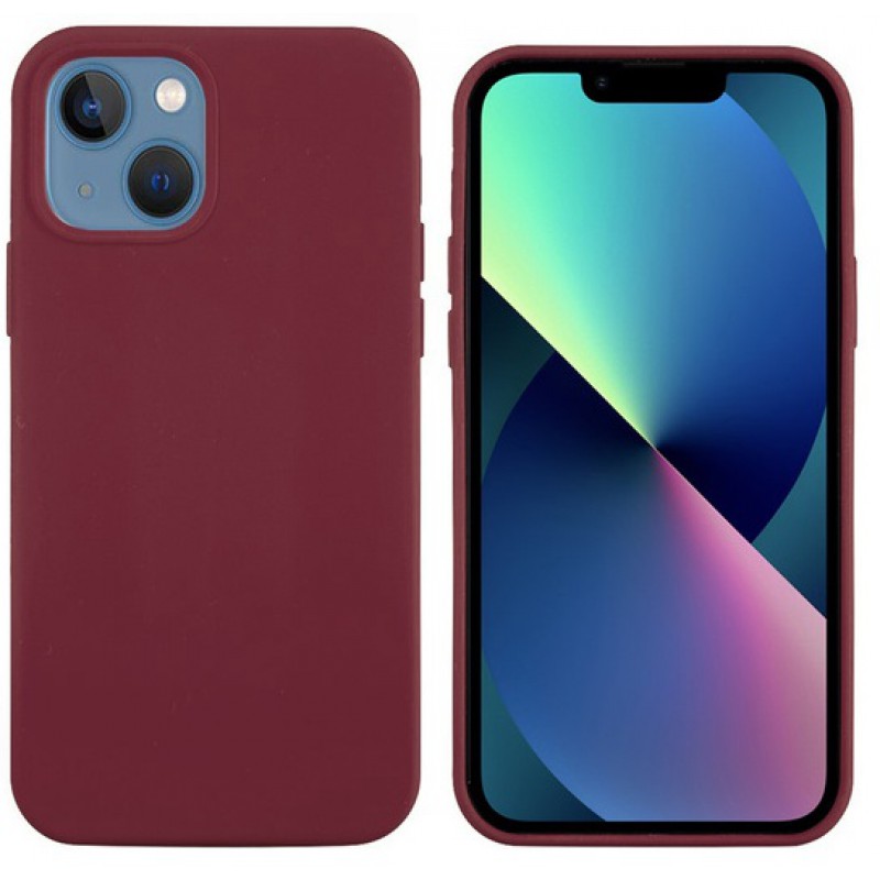 Θήκη Real Smooth Apple iPhone 13 (6.1") Burgundy