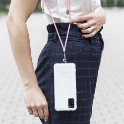 Λουράκι Λαιμού στήριξης Θήκης Smartphone Universal Neck Strap Pink