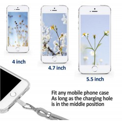 Λουράκι Λαιμού στήριξης Θήκης Smartphone Universal Neck Strap Pink