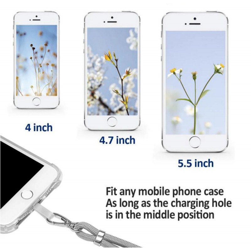 Λουράκι Λαιμού στήριξης Θήκης Smartphone Universal Neck Strap Pink