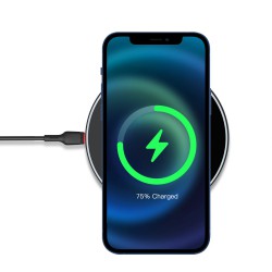 Ασύρματος Φορτιστής XO Acrylic Mirror Wireless Charging Pad Qi 15W Black (WX026)