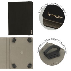 Θήκη Book Wonder Soft Universal για Tablets 10" Black