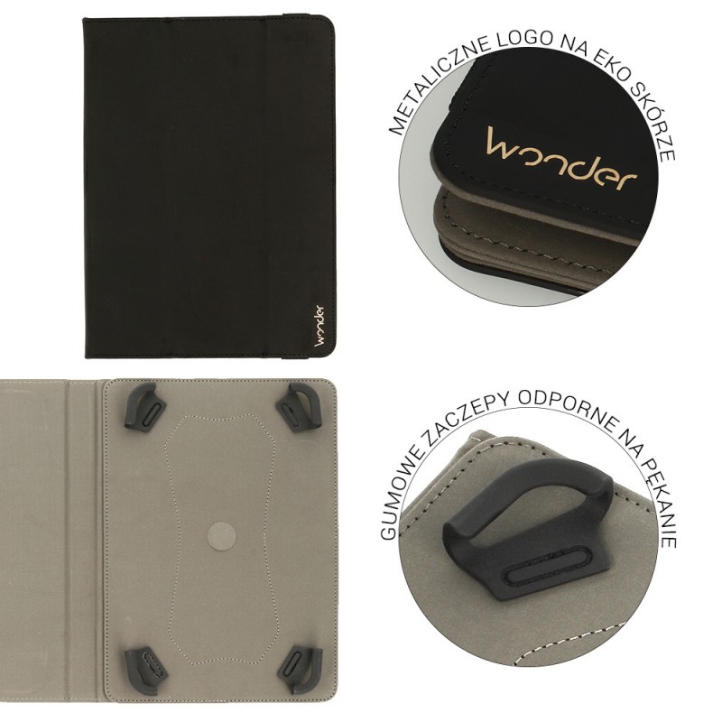 Θήκη Book Wonder Soft Universal για Tablets 10" Black