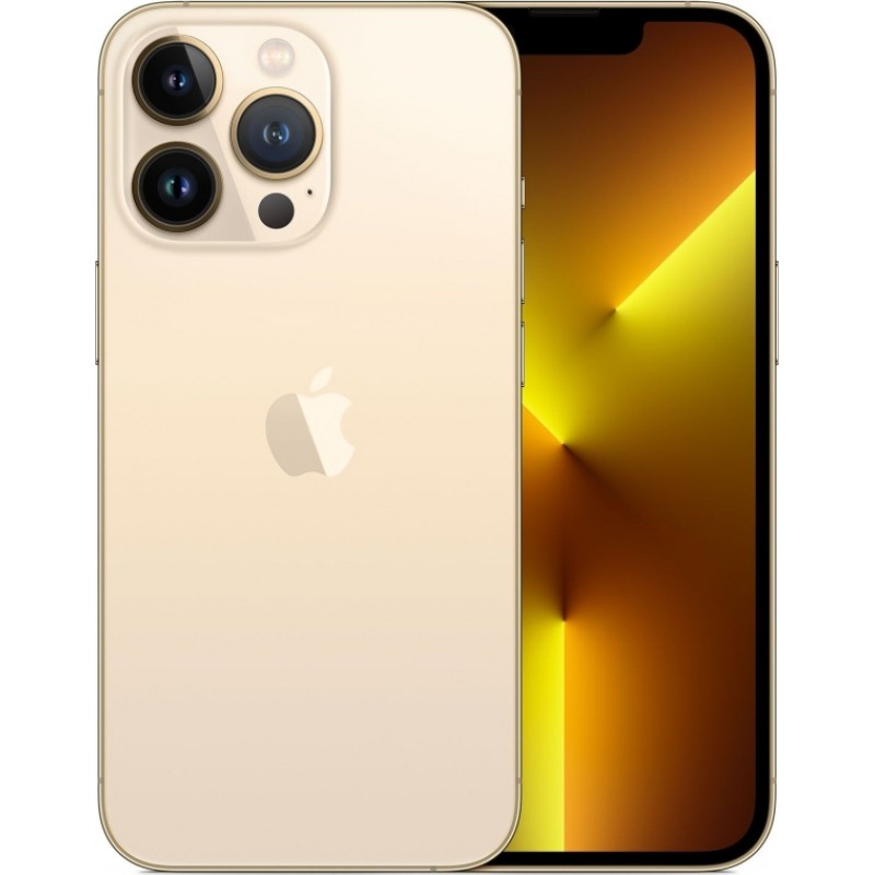 Apple iPhone 13 Pro Max 5G (6.7") 128GB/6GB Gold Μεταχειρισμένο με 9 μήνες Εγγύηση