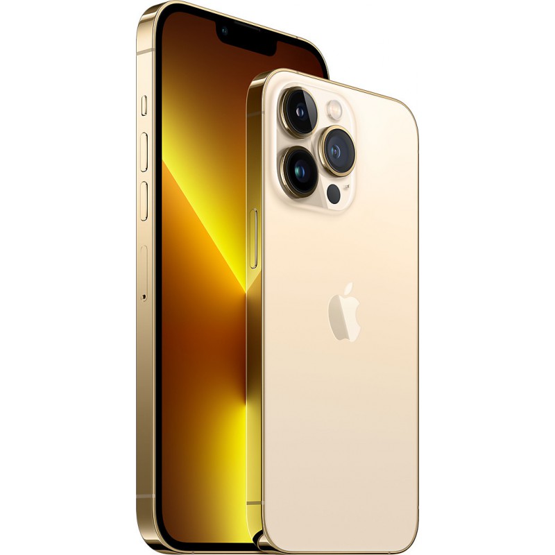 Apple iPhone 13 Pro Max 5G (6.7") 128GB/6GB Gold Μεταχειρισμένο με 9 μήνες Εγγύηση