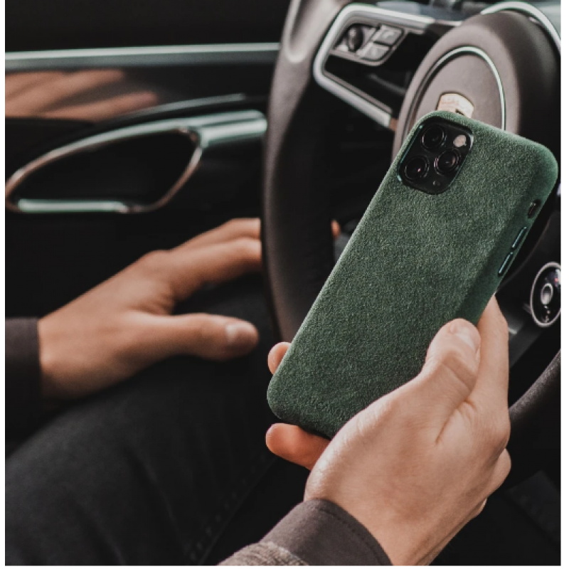 Θήκη Alcantara Cloth Suede Cover Apple iPhone 12 Pro Max (6.7") Red