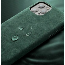 Θήκη Alcantara Cloth Suede Cover Apple iPhone 12 Pro Max (6.7") Red