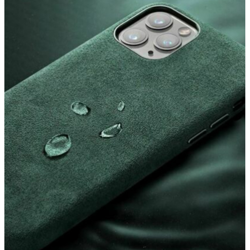 Θήκη Alcantara Cloth Suede Cover Apple iPhone 12 Pro Max (6.7") Red