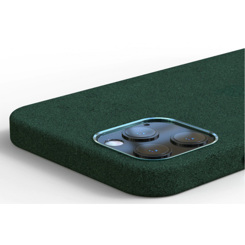 Θήκη Alcantara Cloth Suede Cover Apple iPhone 11 Pro Max (6.5") Green