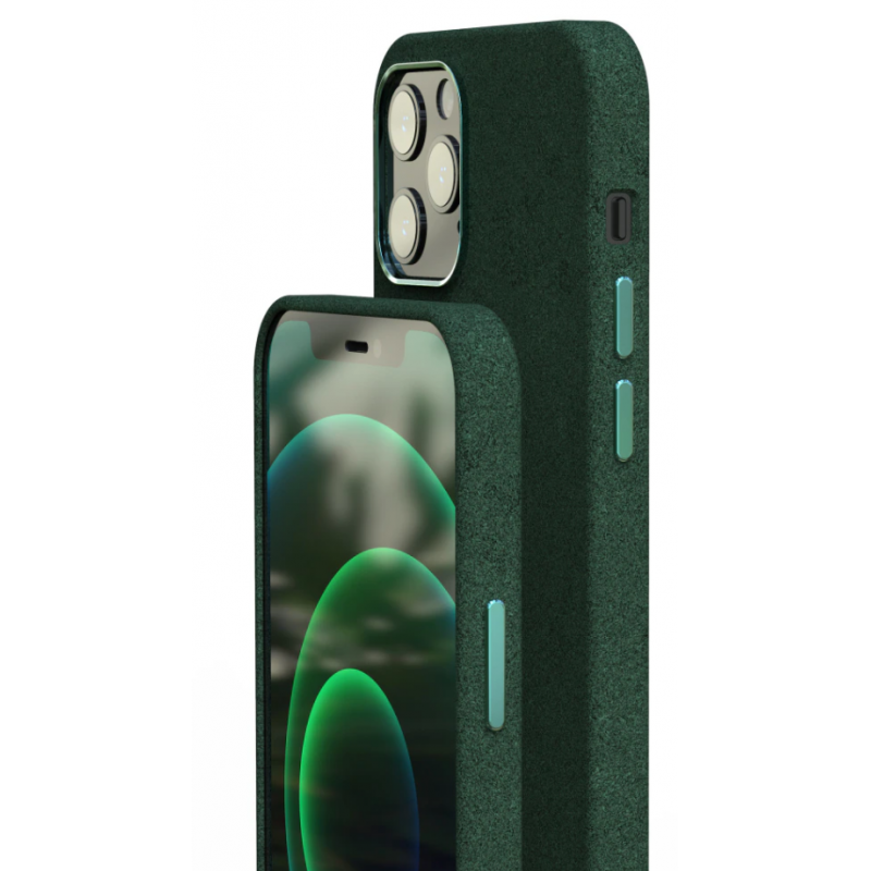 Θήκη Alcantara Cloth Suede Cover Apple iPhone 11 Pro Max (6.5") Green