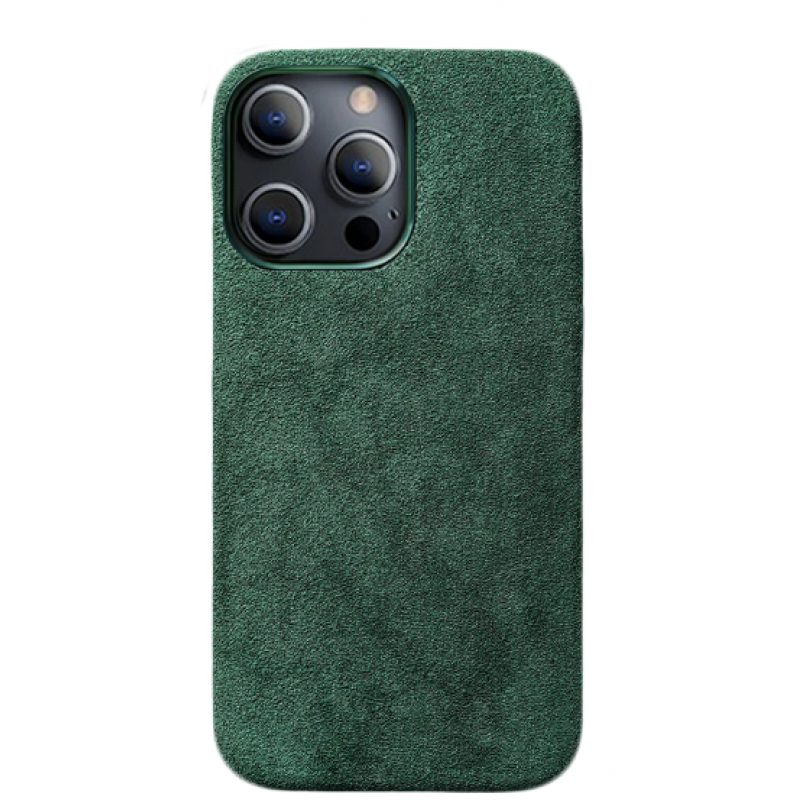 Θήκη Alcantara Cloth Suede Cover Apple iPhone 11 Pro Max (6.5") Green