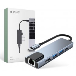Αντάπτορας Tech-Protect V3 Hub 5in1 Grey