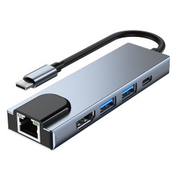 Αντάπτορας Tech-Protect V3 Hub 5in1 Grey