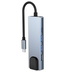 Αντάπτορας Tech-Protect V3 Hub 5in1 Grey