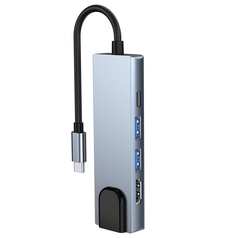 Αντάπτορας Tech-Protect V3 Hub 5in1 Grey