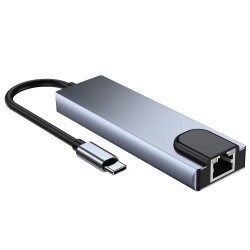 Αντάπτορας Tech-Protect V3 Hub 5in1 Grey
