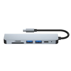Αντάπτορας Tech-Protect V4 Hub 6in1 Grey